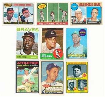 1952-73 Topps Hall of Famers and Stars Card Collection (9) 
